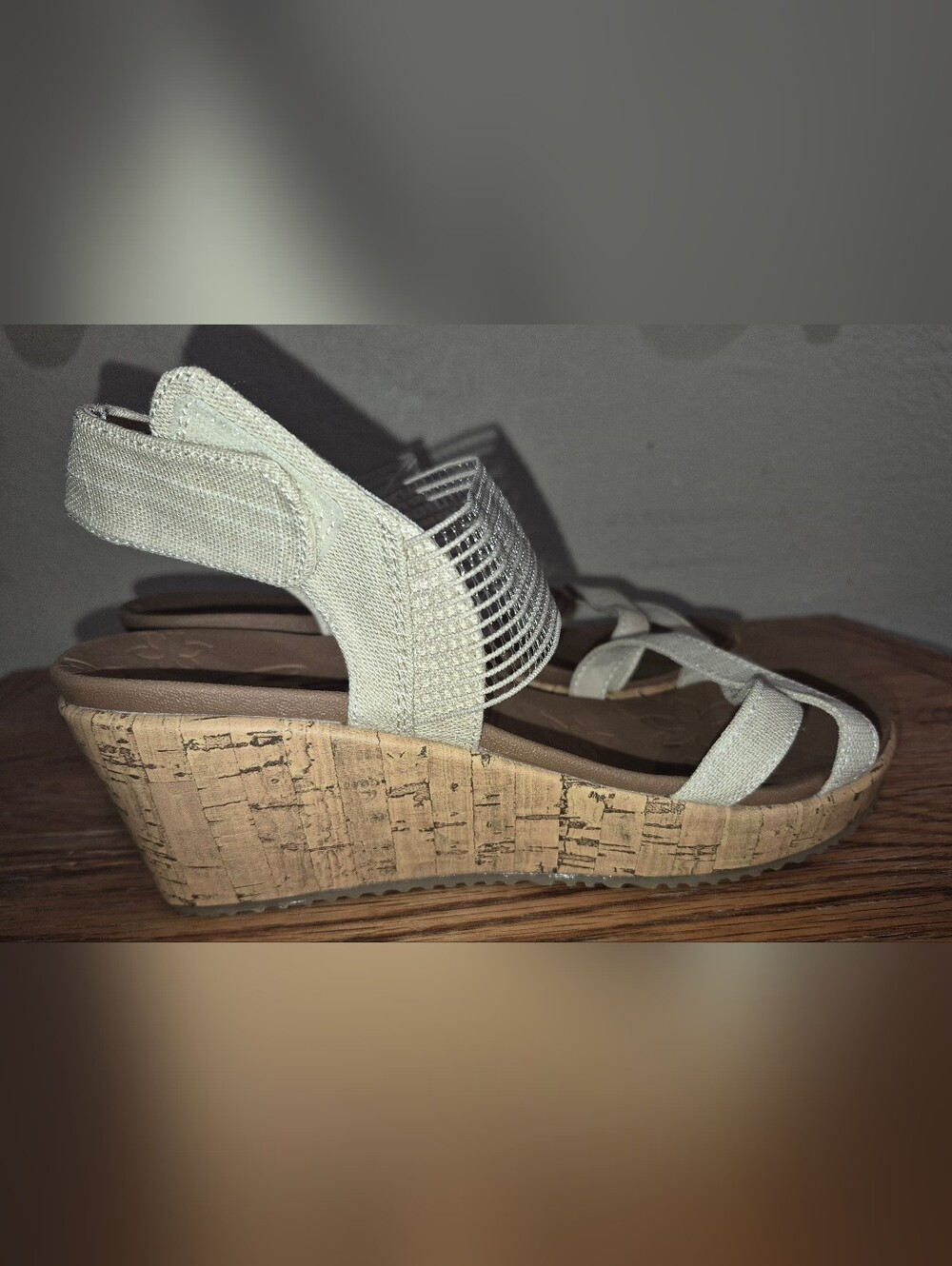 Skechers Women's Beverlee-High Tea Wedge Sandals Size 8